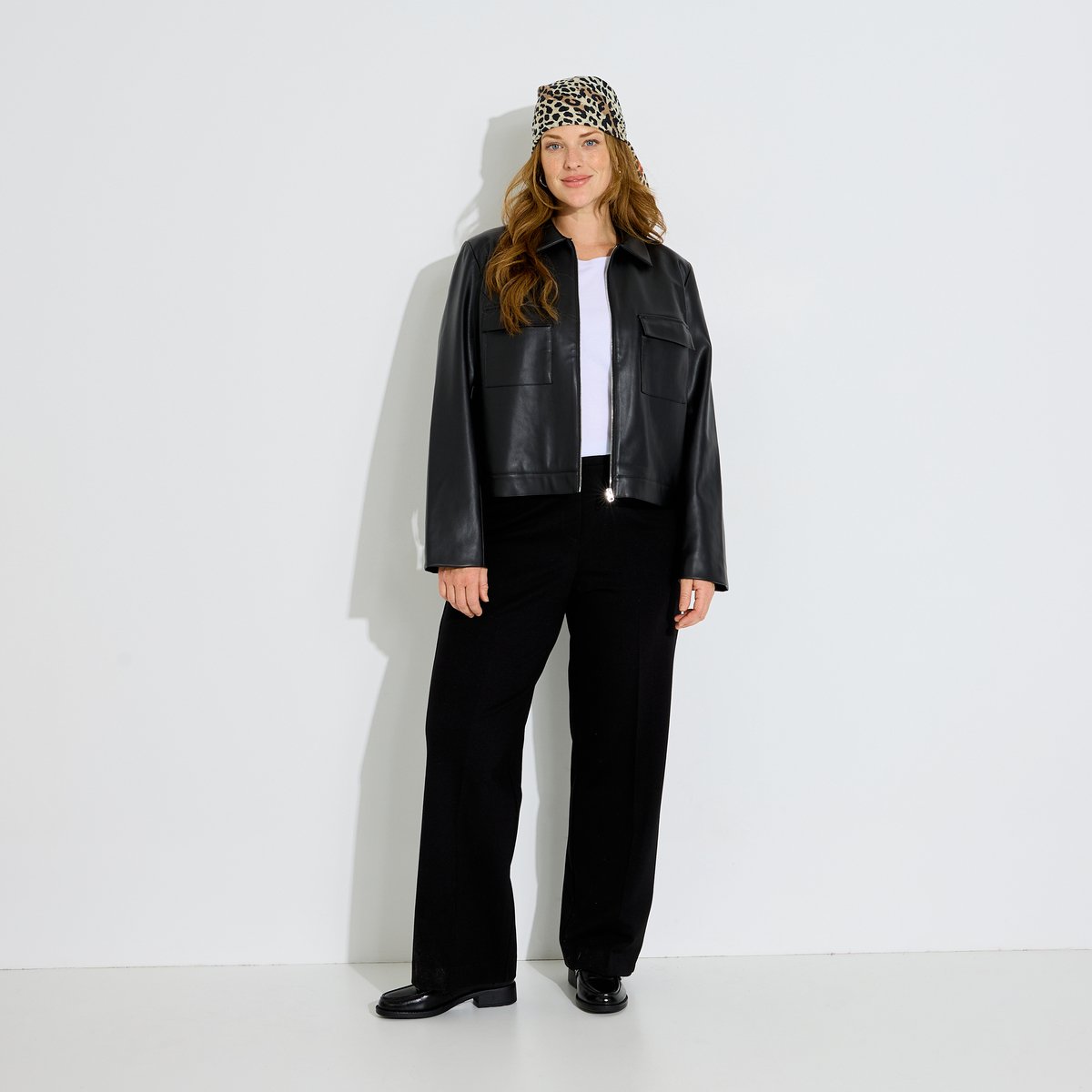 Pantalon palazzo coupe droite noir, GRAIN DE MALICE
