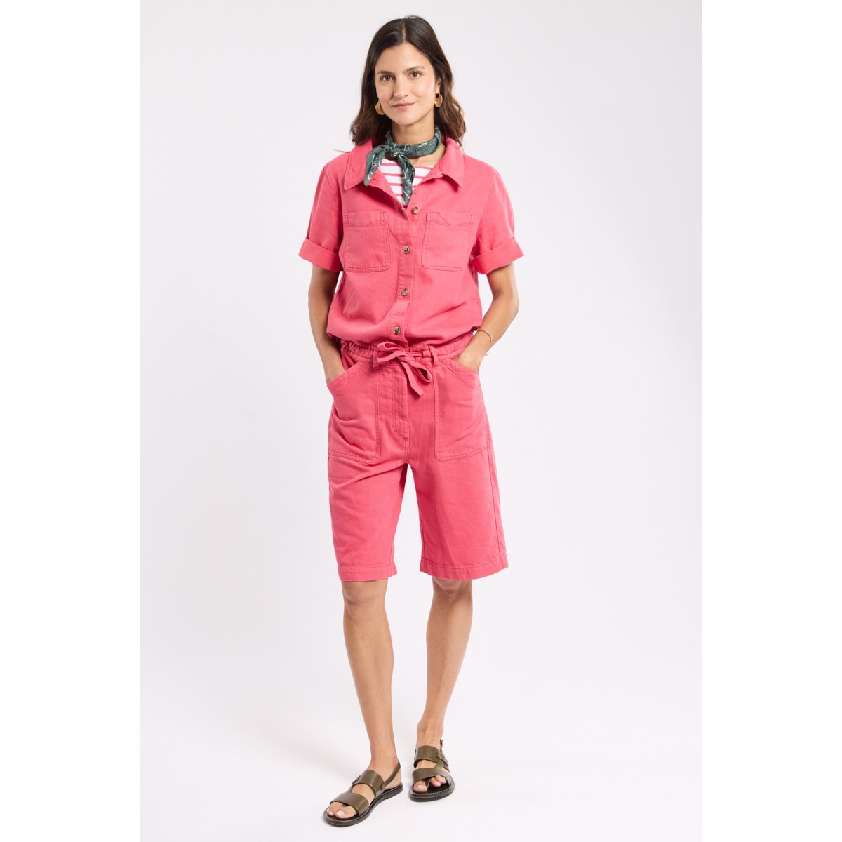 Combishort Héritage en coton et lyocel HERITAGE primerose, ARMOR-LUX