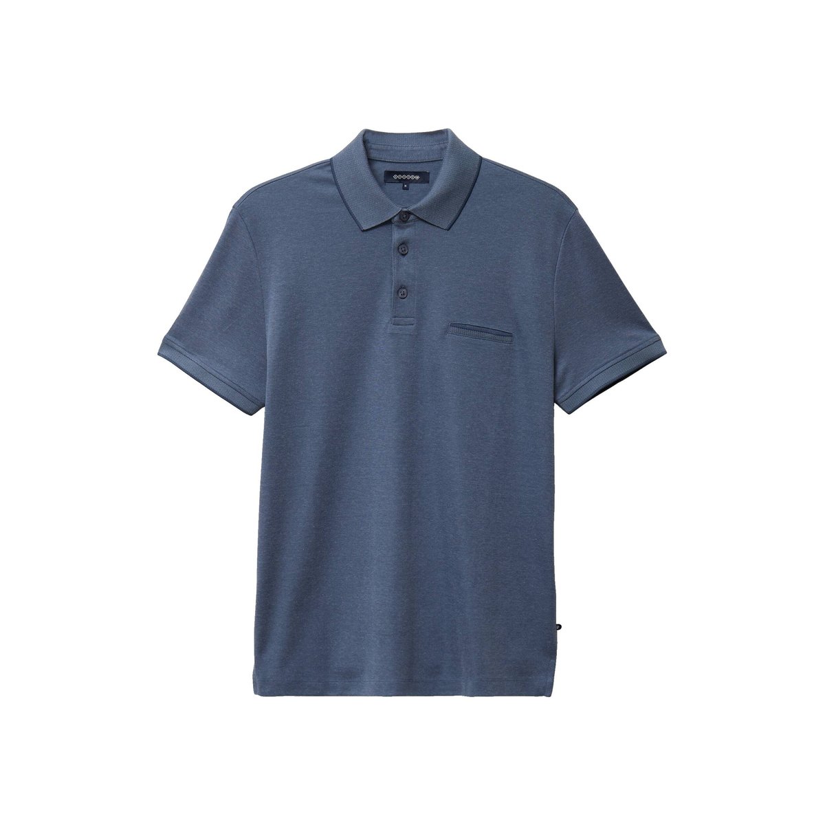 Polo manches courtes bleu gris, BONOBO