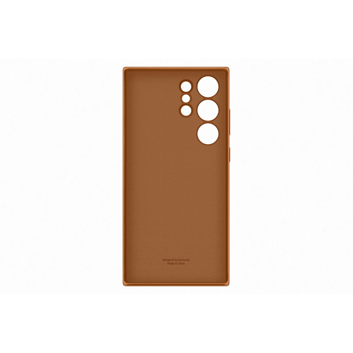Coque S23 Ultra cuir Camel camel, SAMSUNG