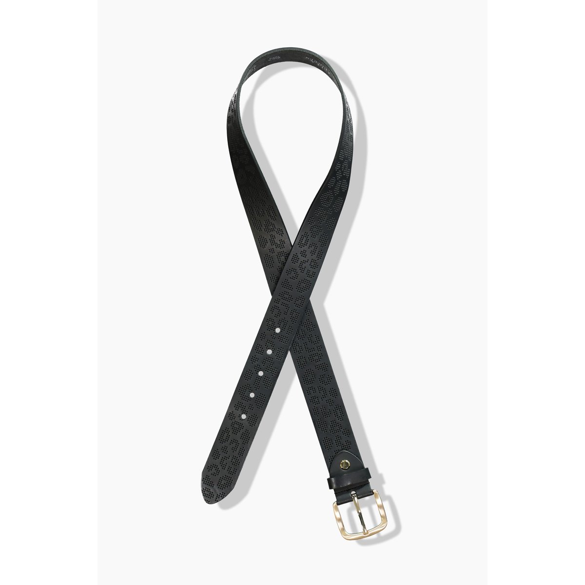 Ceinture en cuir noir, ULLA POPKEN