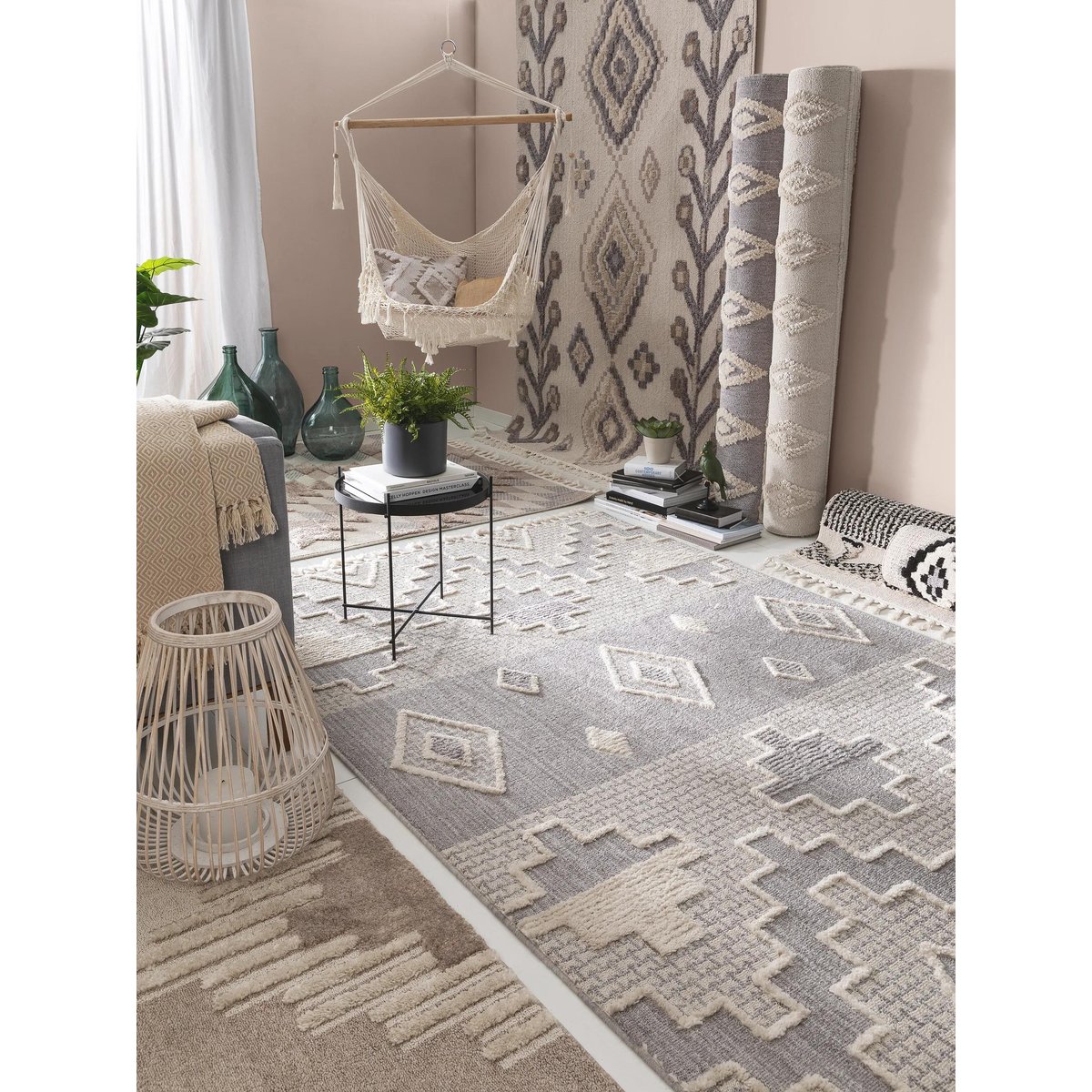 Tapis OYO crème/beige, BENUTA