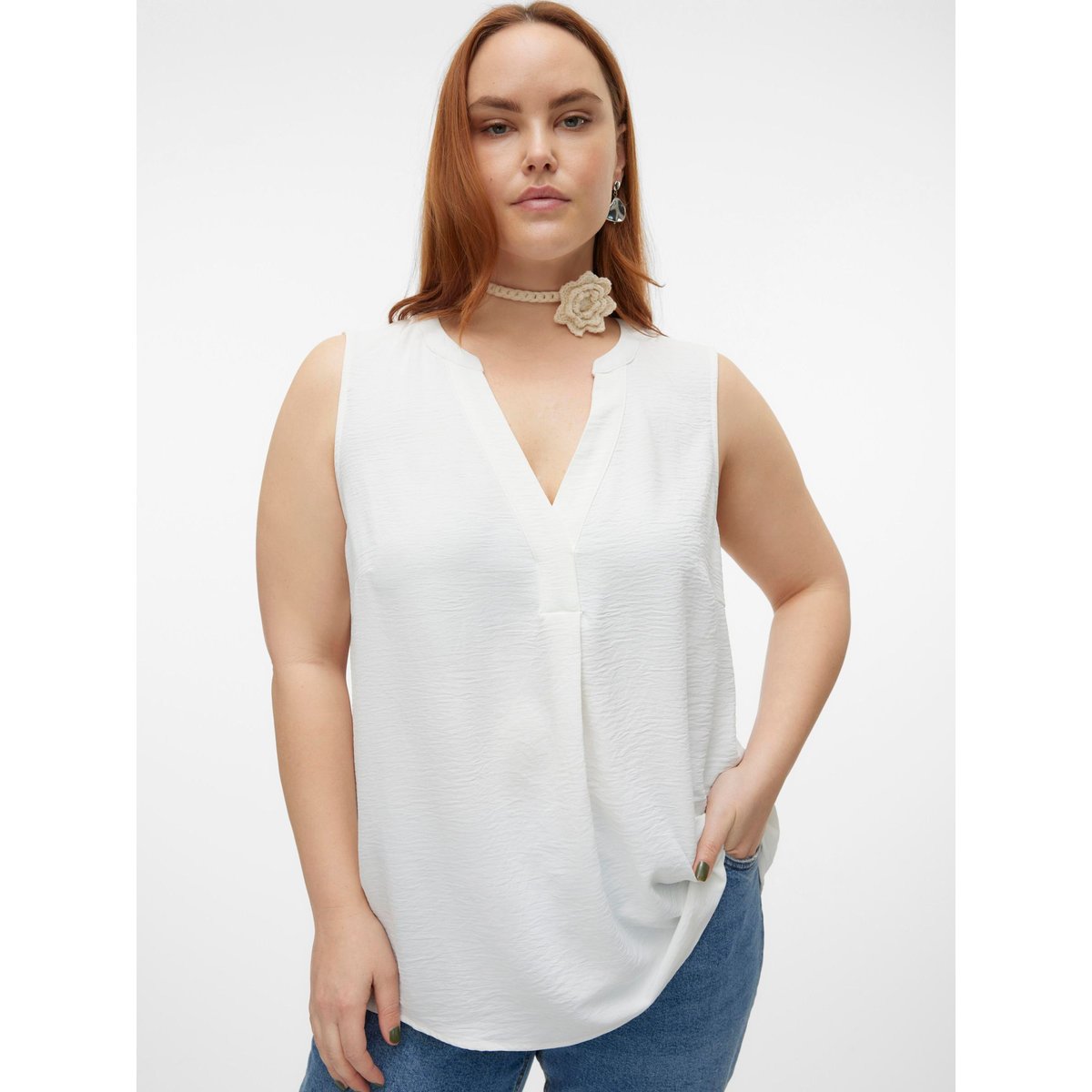 Top snow white, VERO MODA