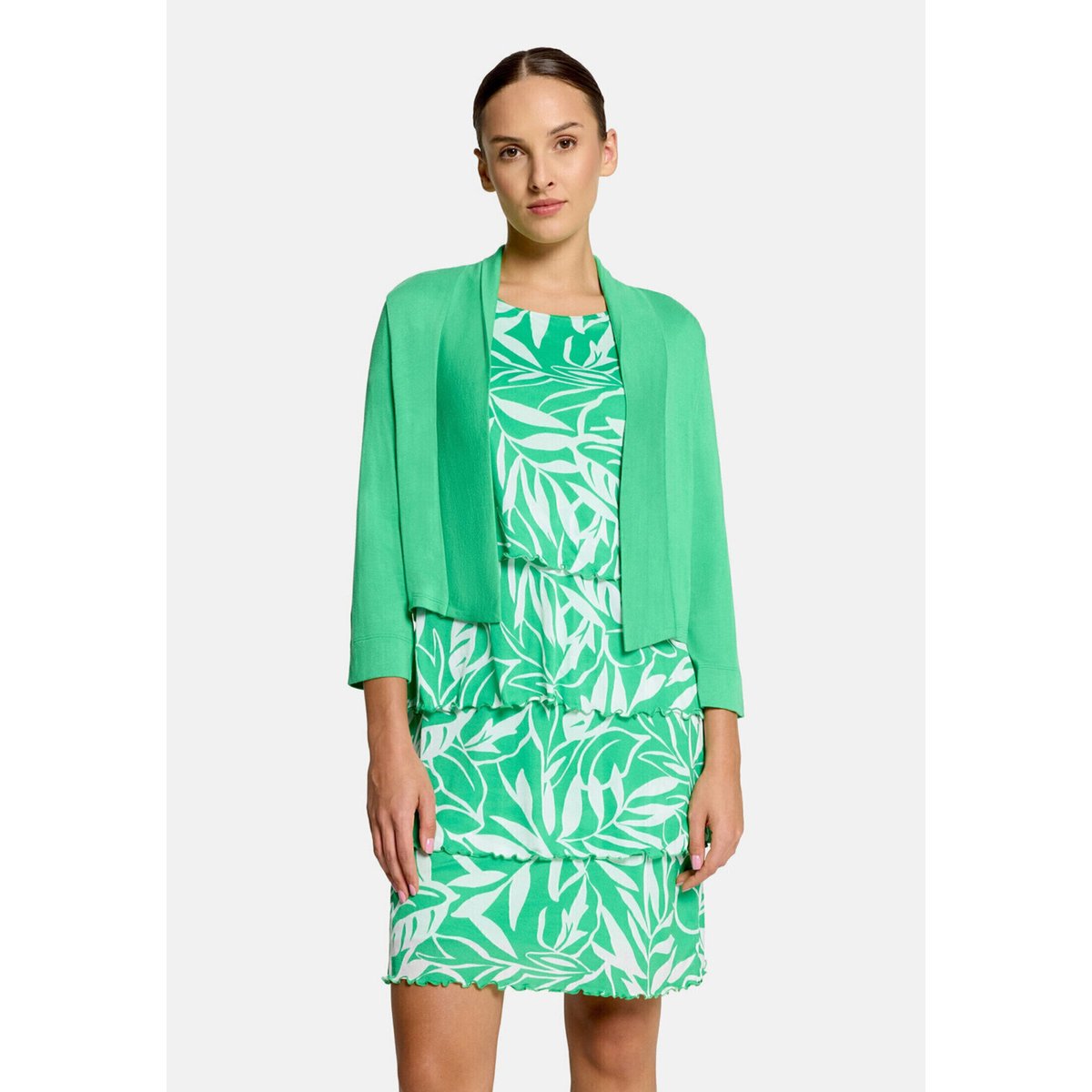 Cardigan façon t-shirt à manches 3/4 island green, BETTY BARCLAY