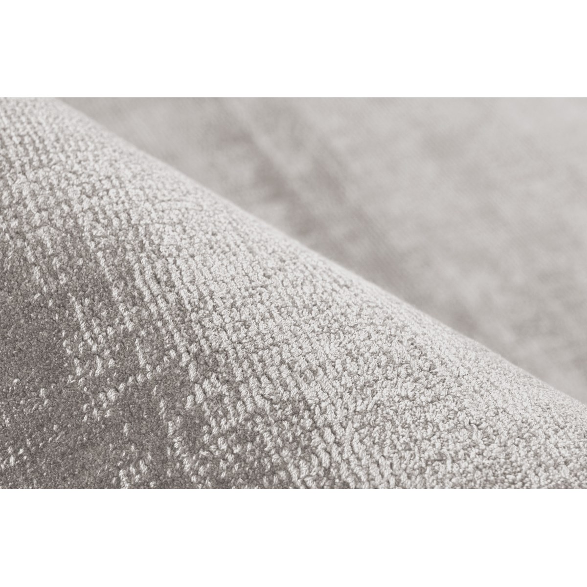 Tapis moderne en soie de bambou UPTOWN argent, NOVATREND