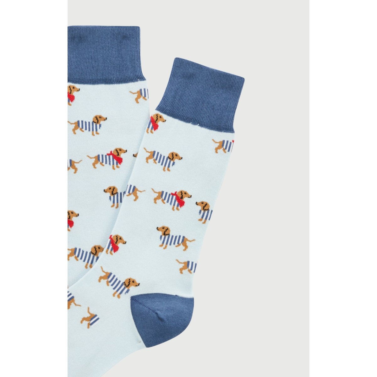Chaussettes en coton imprimé Tobbie Bleu ice, ARTHUR