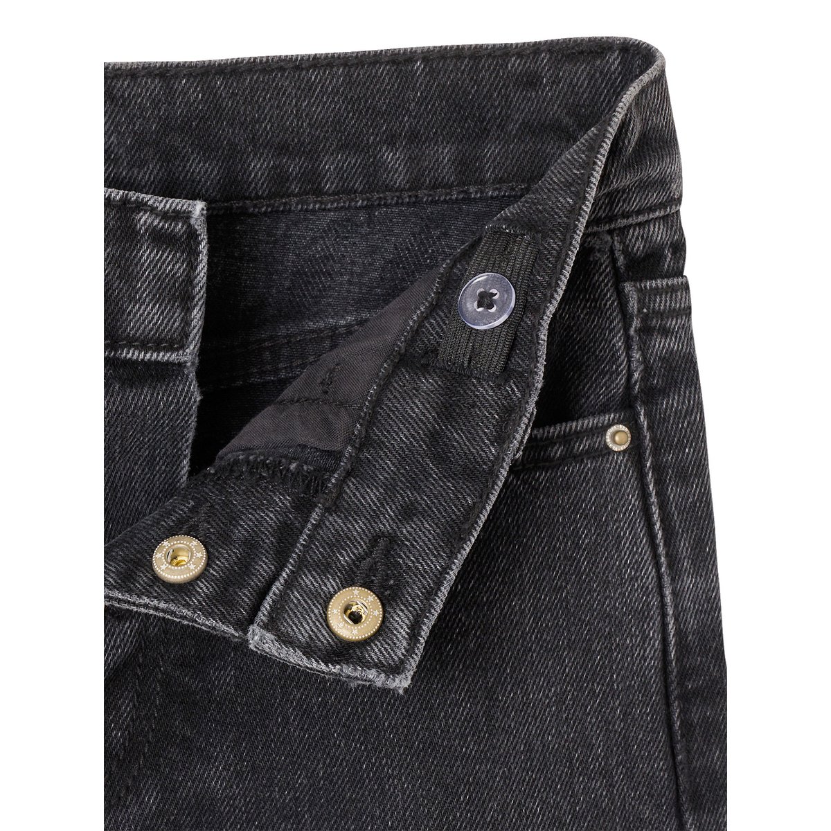 Jean large denim noir, VERTBAUDET