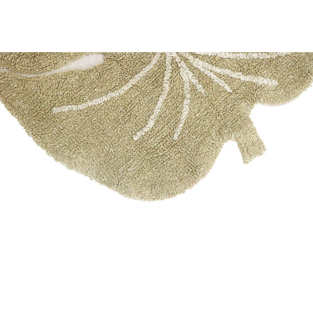 Tapis Rectangulaire en coton Mini Monstera MINI ONES vert, LORENA CANALS