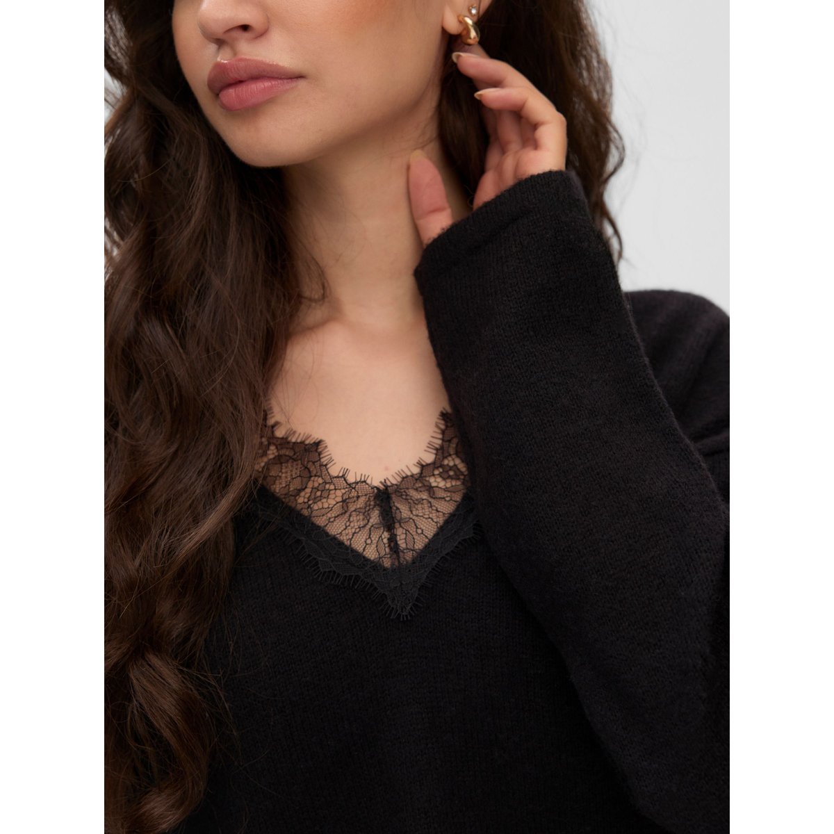 Pull En Maille black 1, VERO MODA