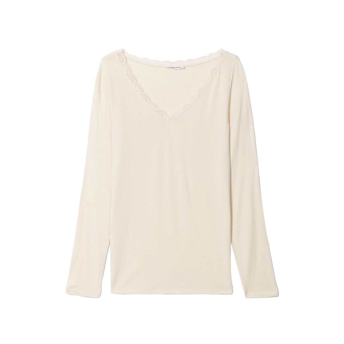 T-shirt manches longues ecru, CACHE CACHE
