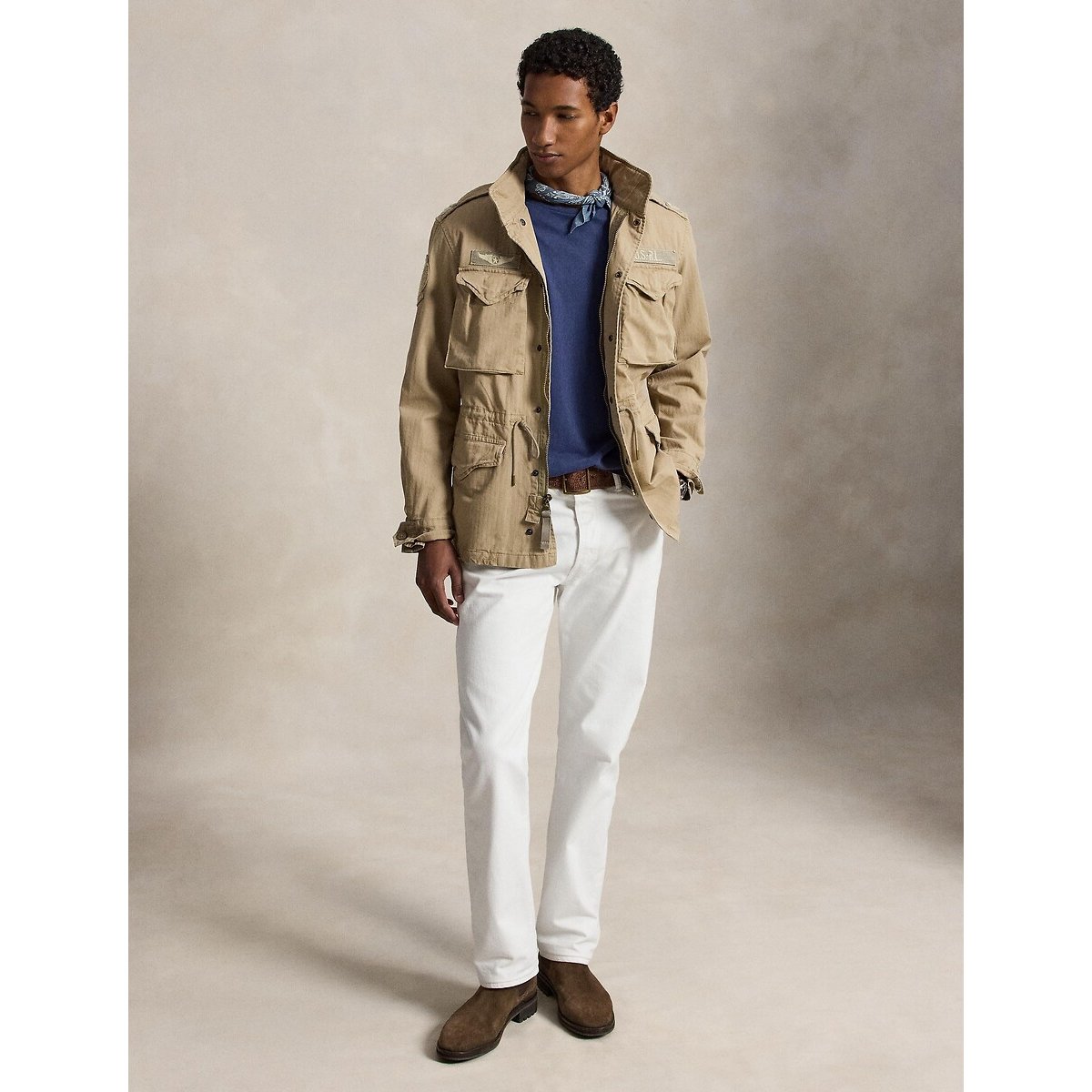 Veste de treillis iconique beige kaki, POLO RALPH LAUREN