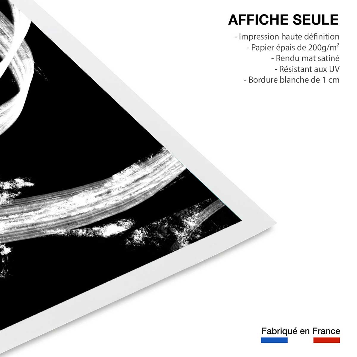 Affiche Coup de pinceau phototype affiche seule, HEXOA