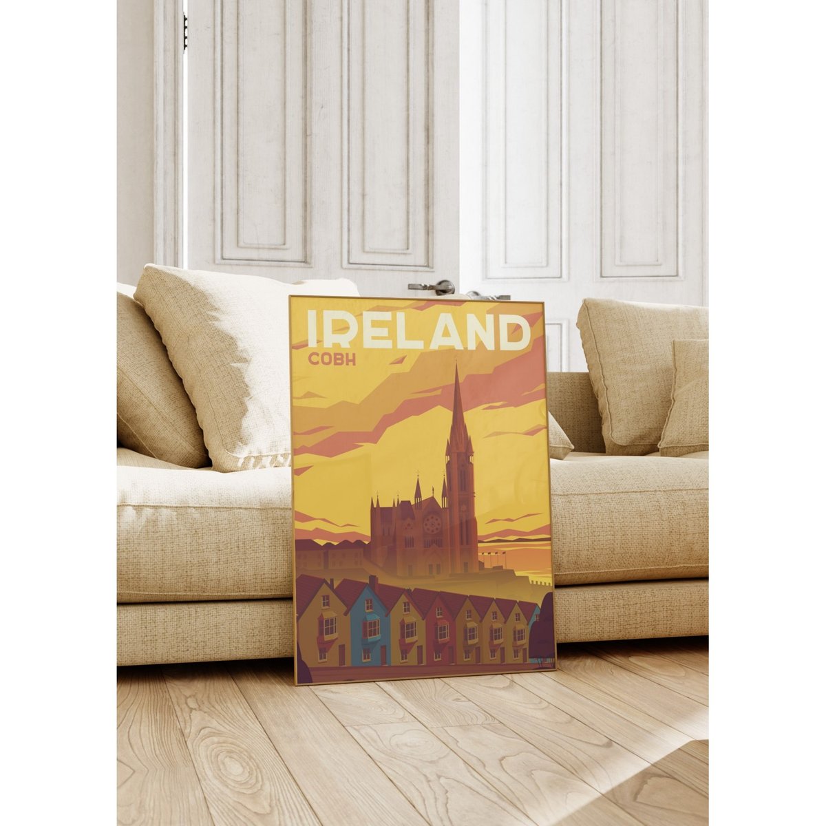 Affiche Irlande 2 blanc, L'AFFICHERIE