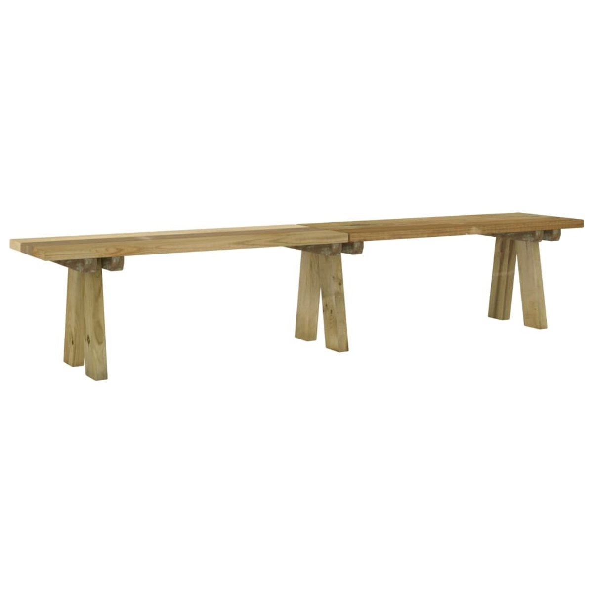 Banc de jardin en bois marron brun, HOME MAISON