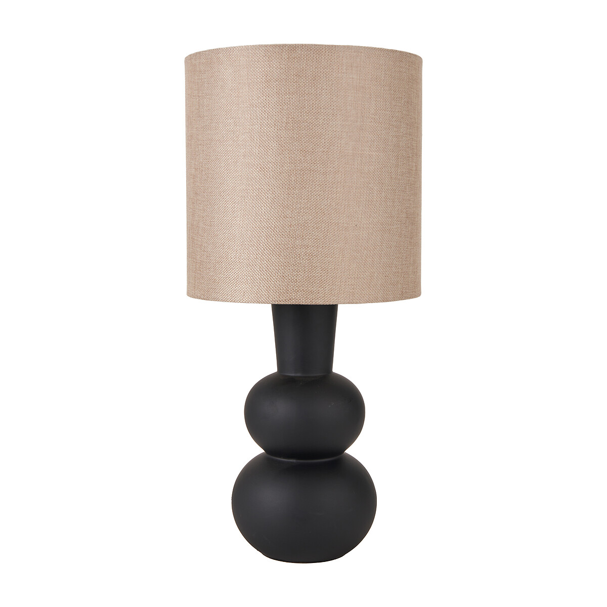 Arielle Curved Bottle Ceramic Table Lamp black, ÉDITÉ