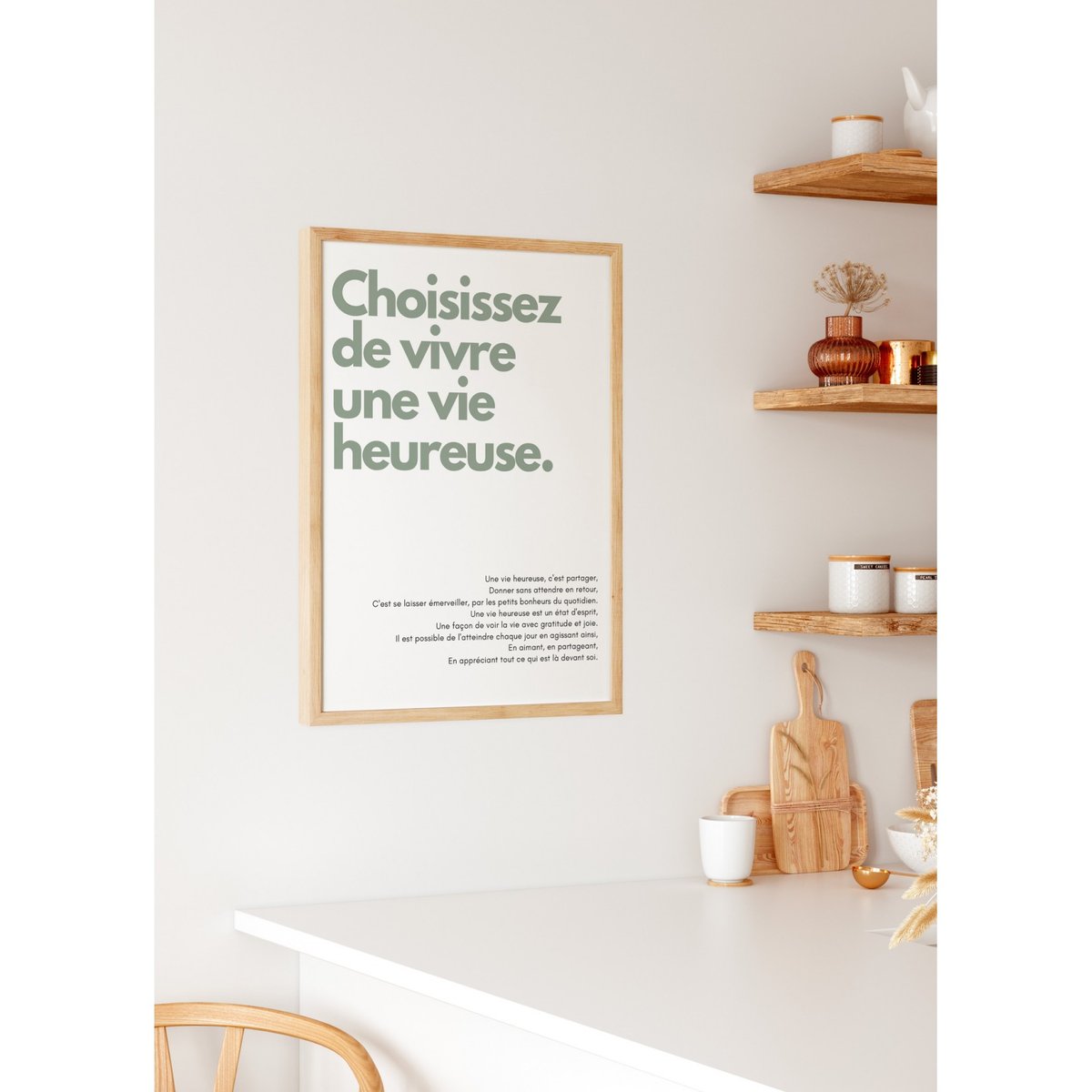 Affiche Choisissez de vivre blanc, L'AFFICHERIE