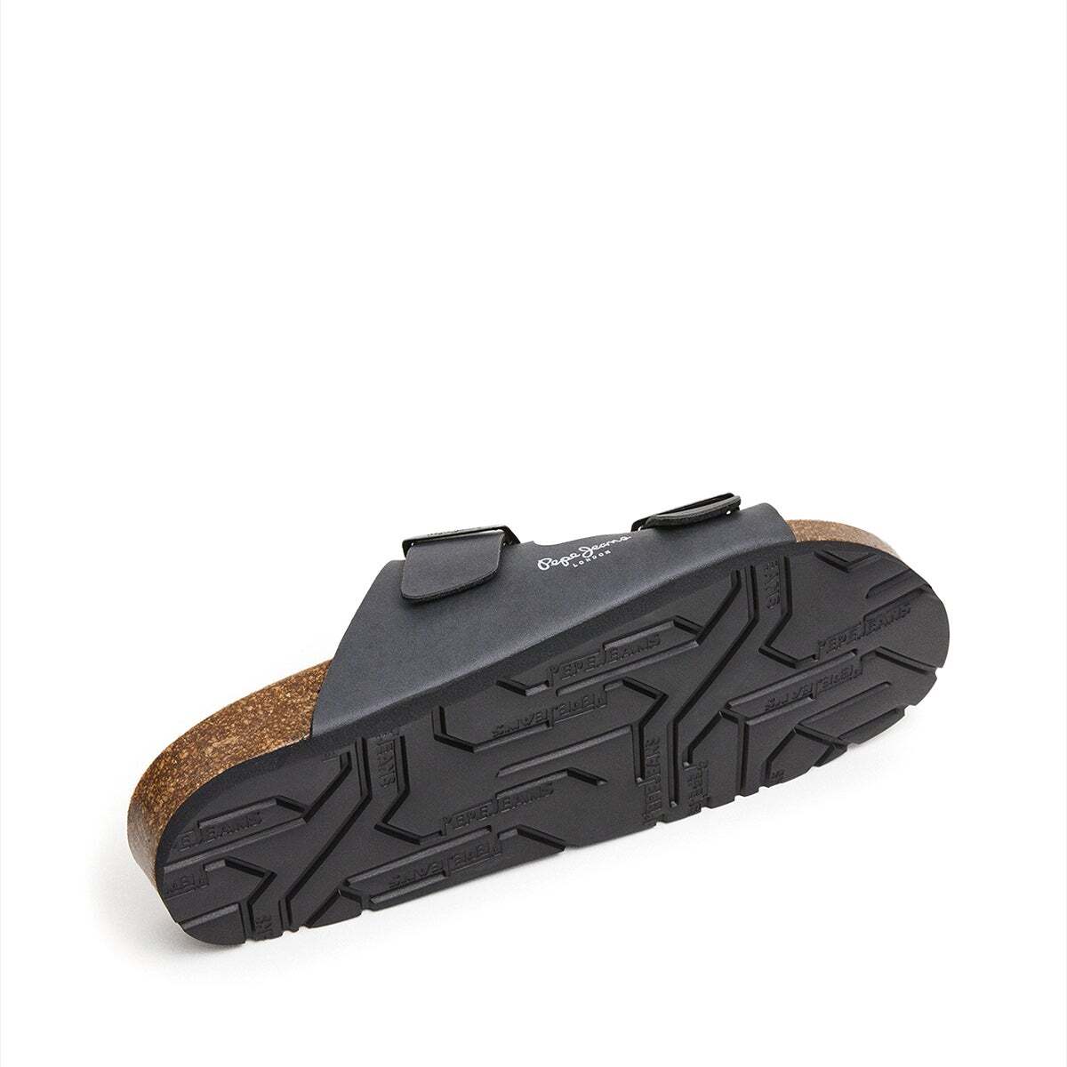 Sandales À Double Boucle gris antracite, PEPE JEANS