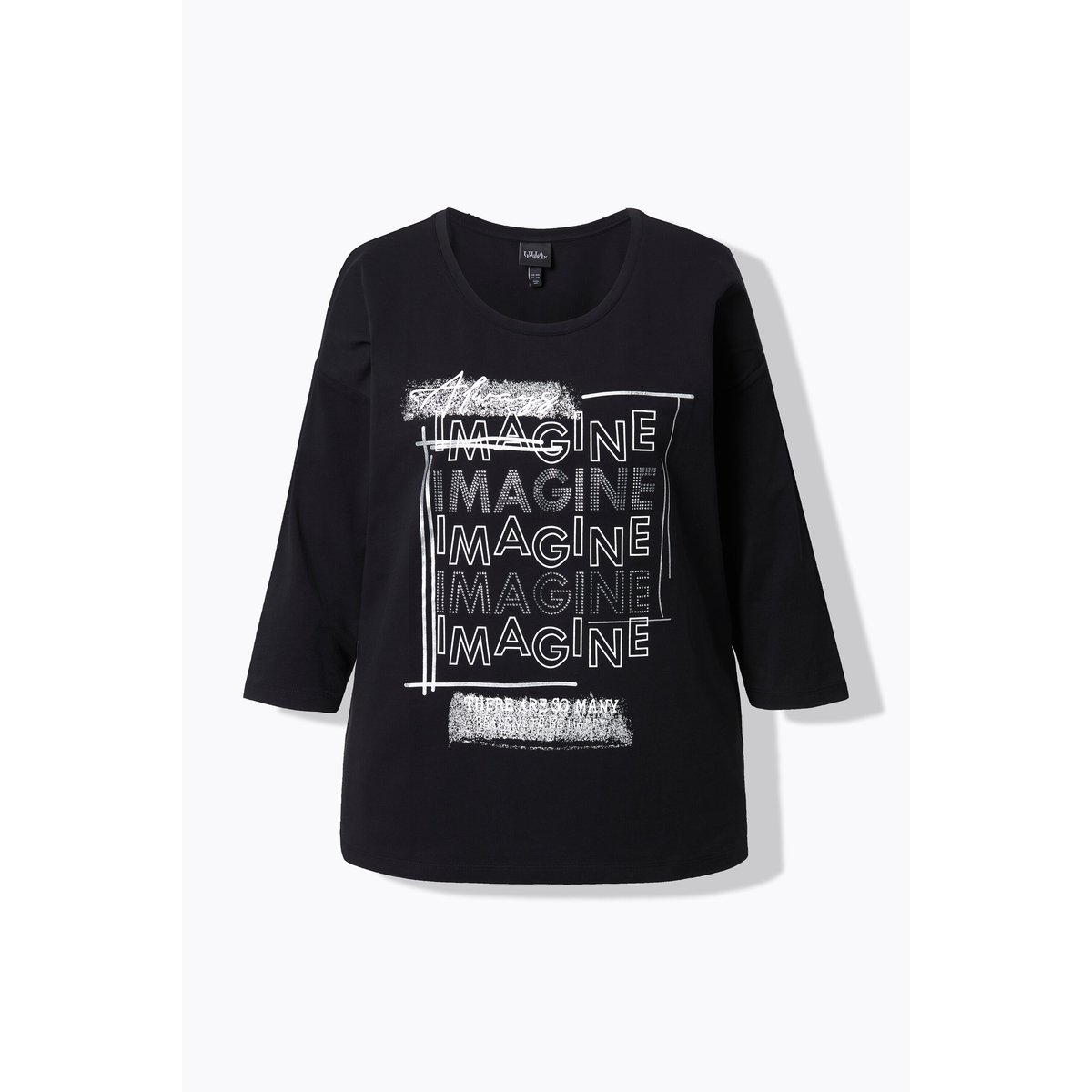 T-shirt Imagine noir, ULLA POPKEN