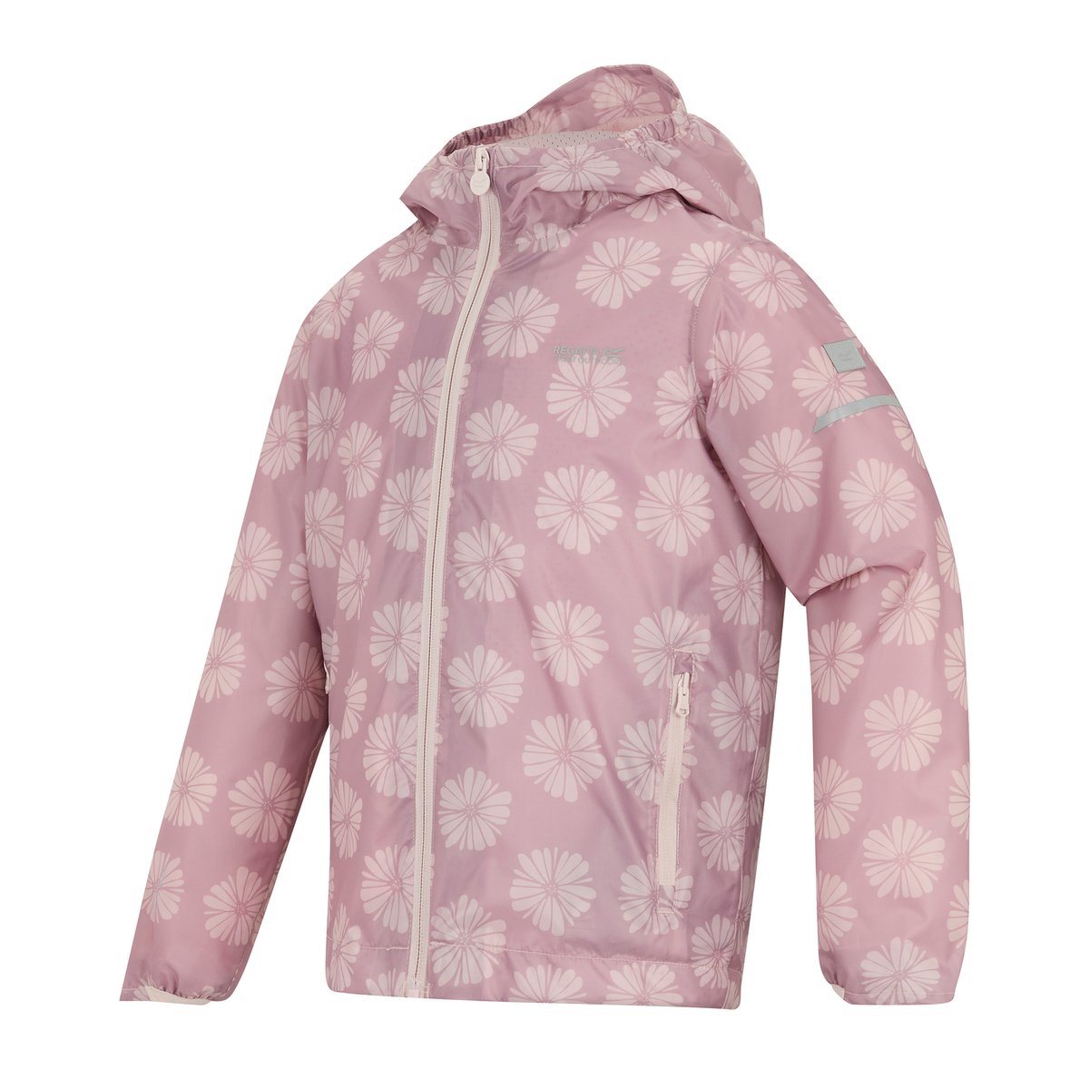 Veste imperméable motif/style pétale LEVER lilas pâle / rose, REGATTA
