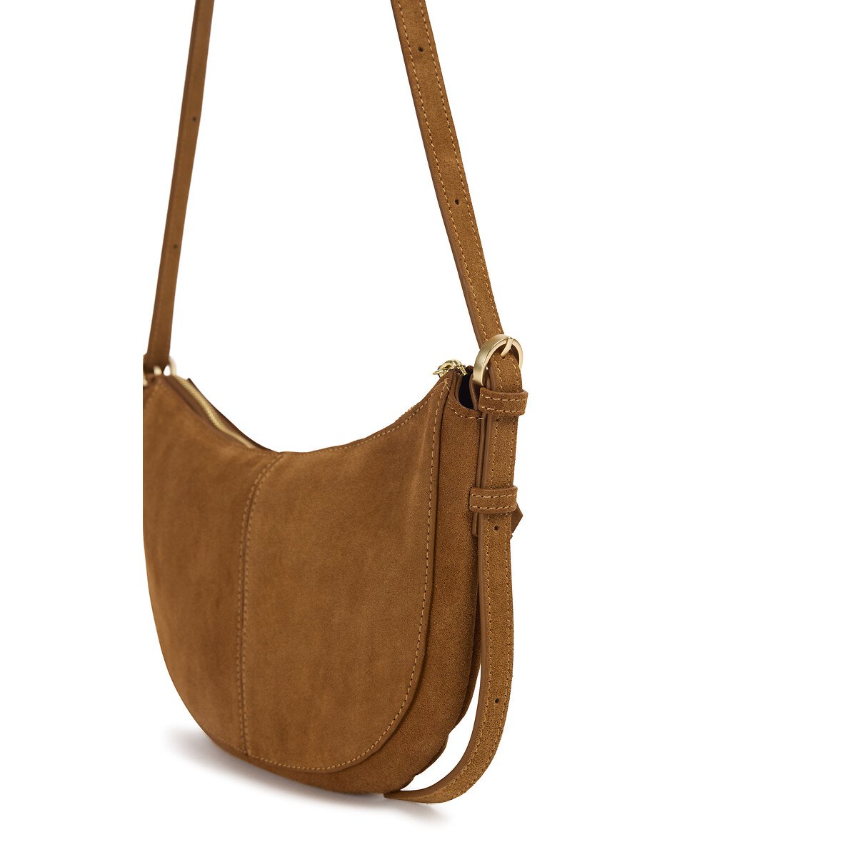 Mini Rodeo Suede Shoulder Bag gingerbread brown, NAT & NIN