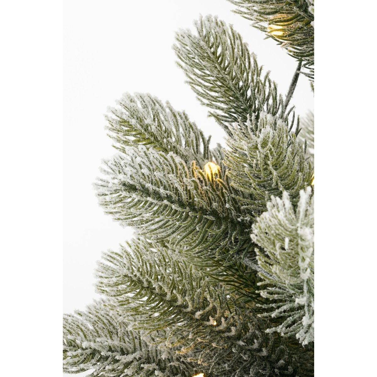 Sapin de Noël artificiel enneigé avec LED H90 cm NAGOYA vert, BLACK BOX TREES