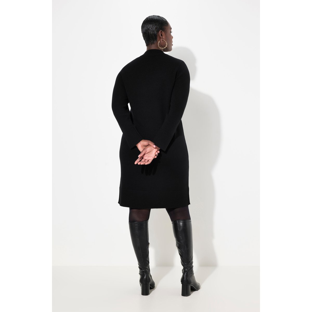 Robe en maille noir, ULLA POPKEN