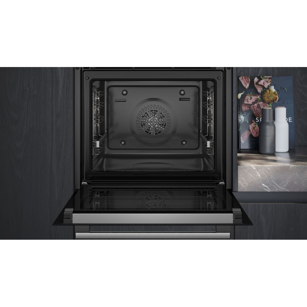 Four encastrable HB578GES3 iQ500 - Pyrolyse ActiveClean, Sonde de Cuisson, CookControl 30 couleur unique, SIEMENS