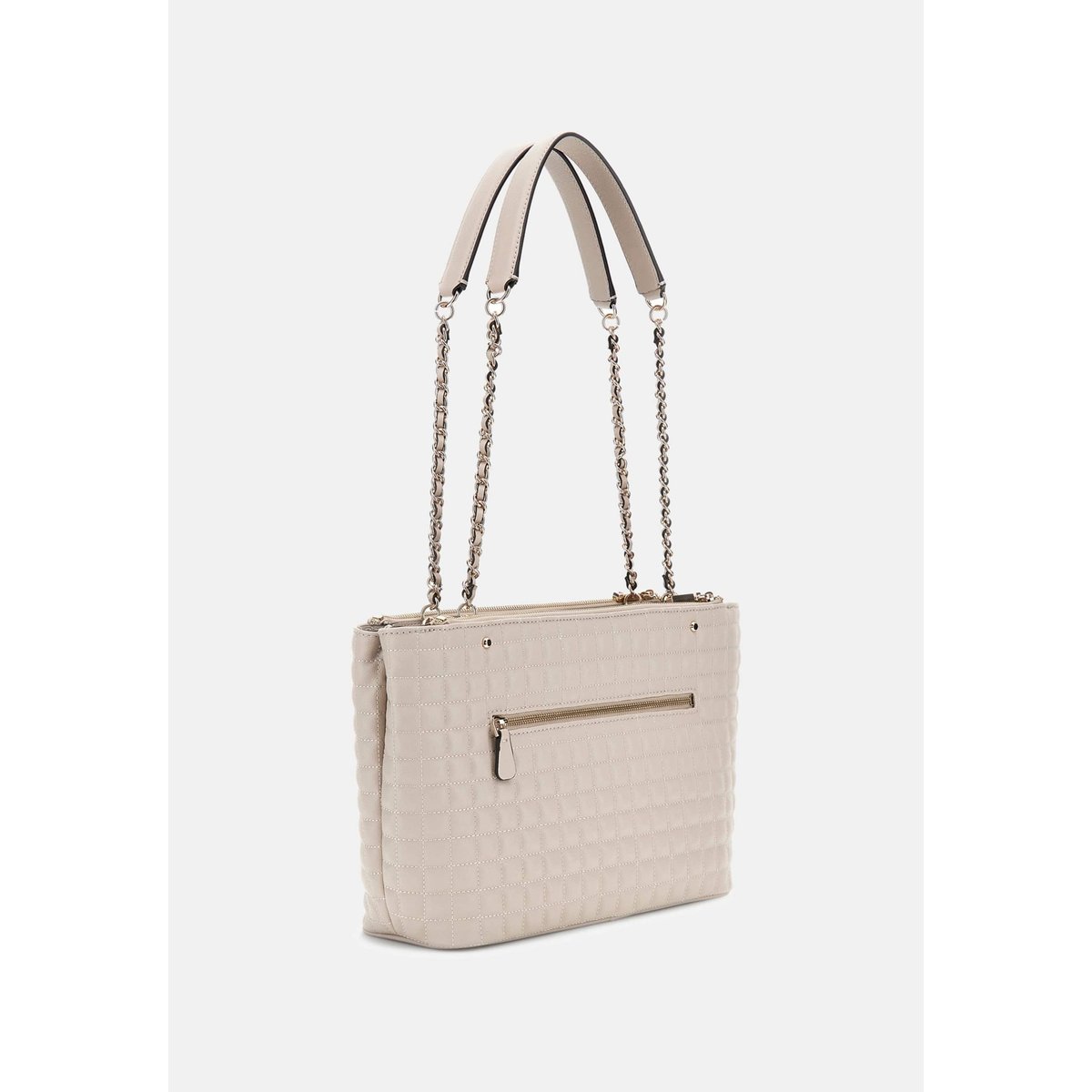 Sac Cabas Nadira Surpiqué beige, GUESS
