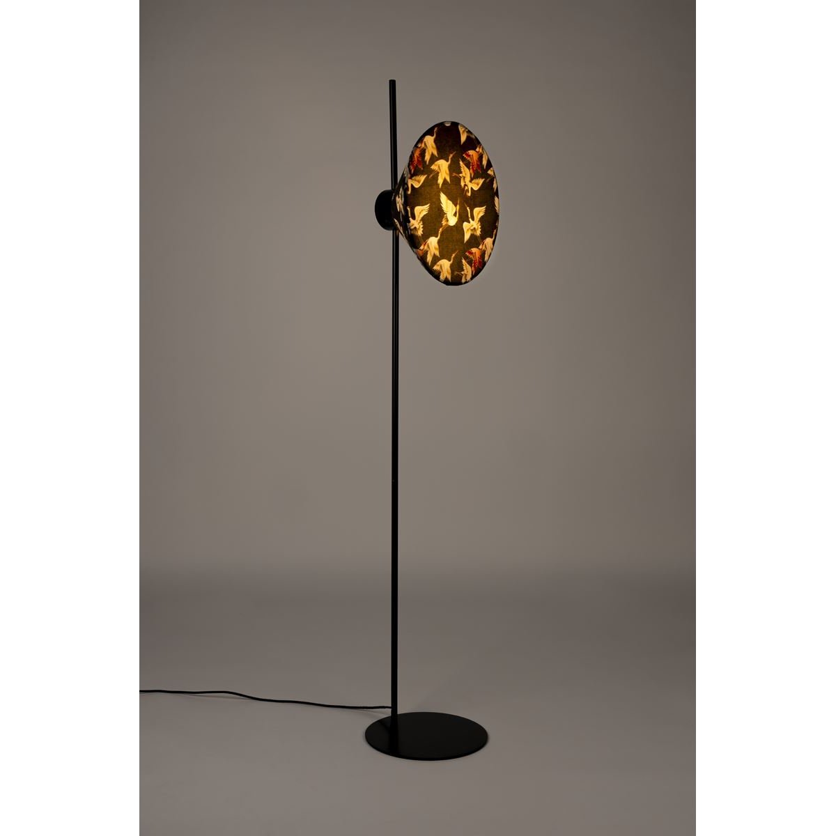 Lampadaire design en métal bohème, JAYLEE noir, BOITE A DESIGN