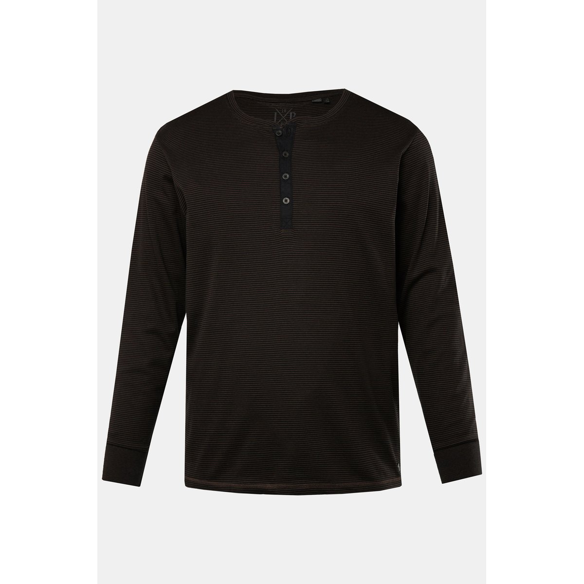 Henley, manches longues, rayures marron foncé, JP1880