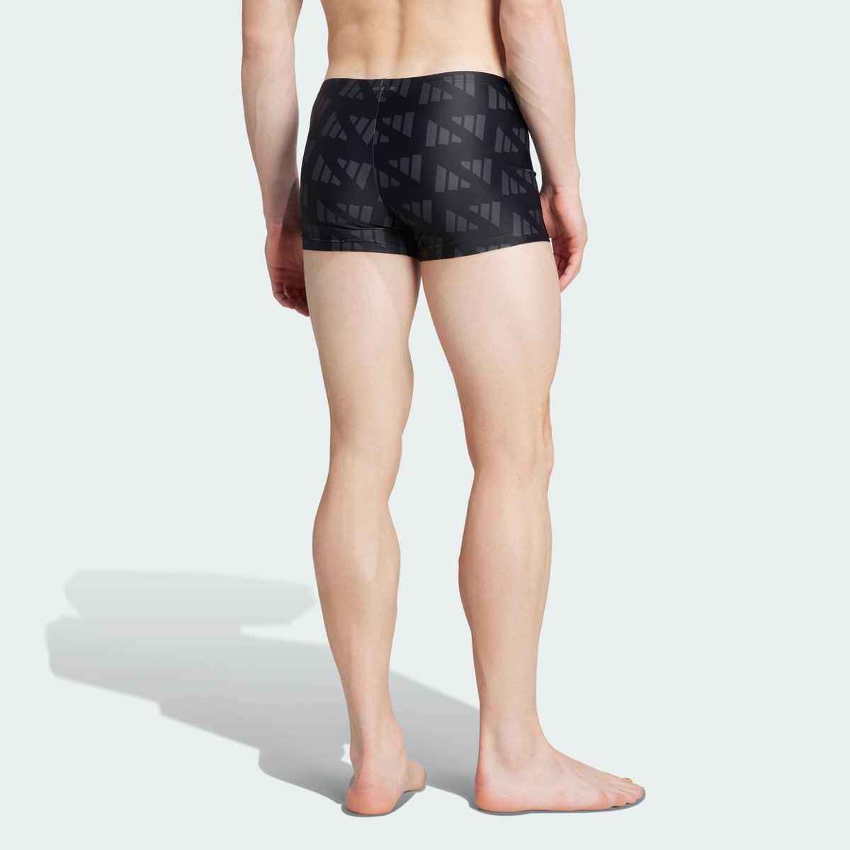 Boxer de bain logo intégral black / carbon, adidas Performance