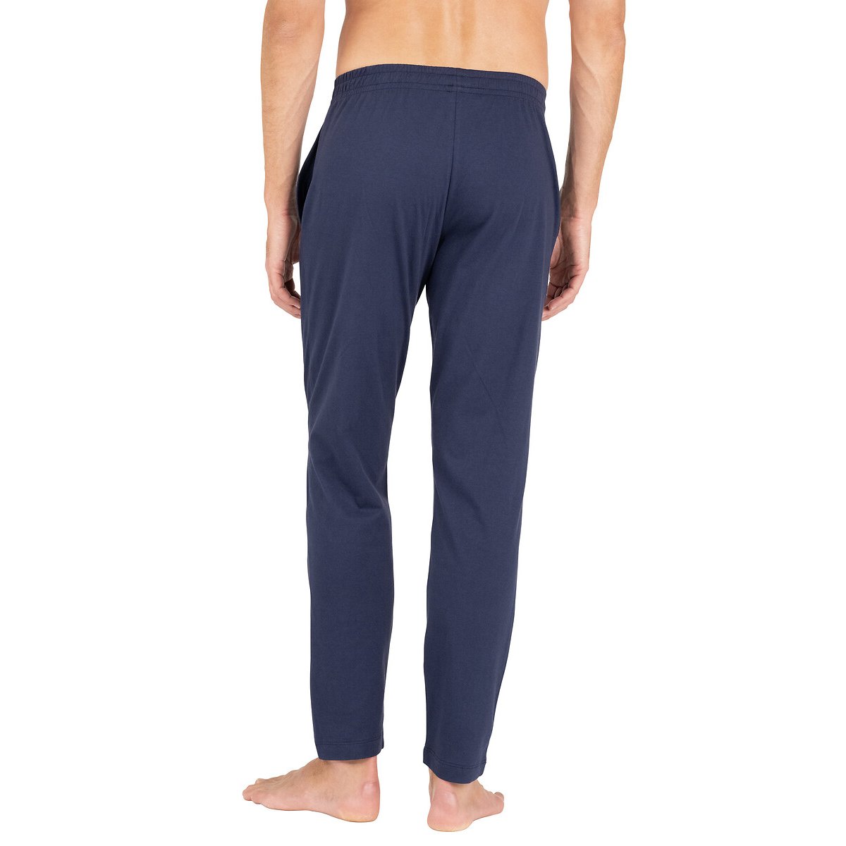 V-neck pyjamas with striped top navy blue, EMINENCE