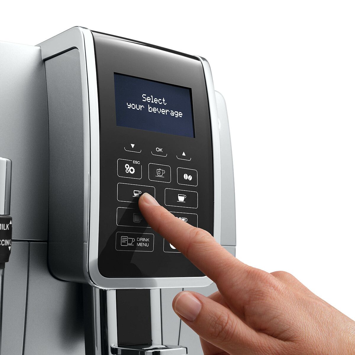 Expresso broyeur Dinamica ECAM 350.35.SB noir, DELONGHI