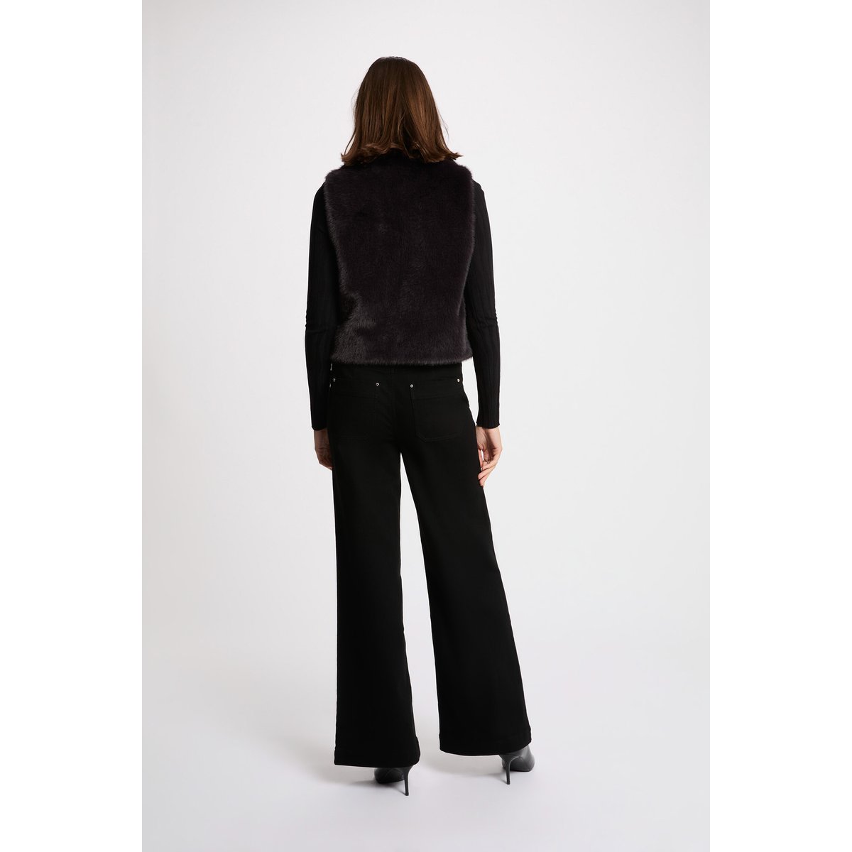 Veste sans manches noir, MORGAN
