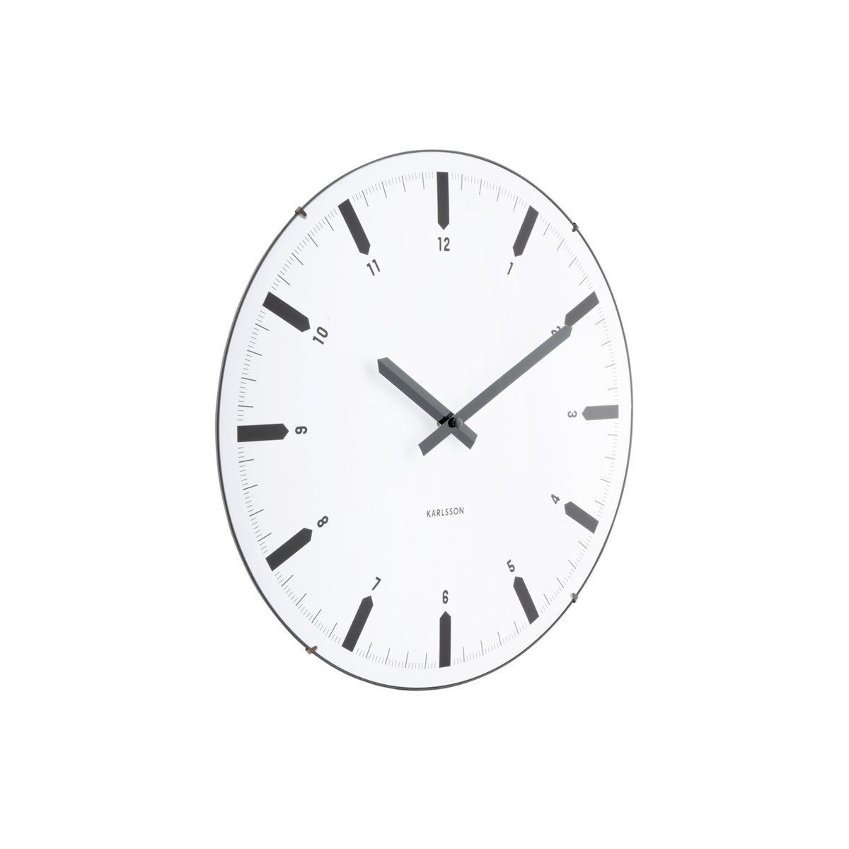 Horloge Murale Plastique REALISTA DOME blanc, KARLSSON