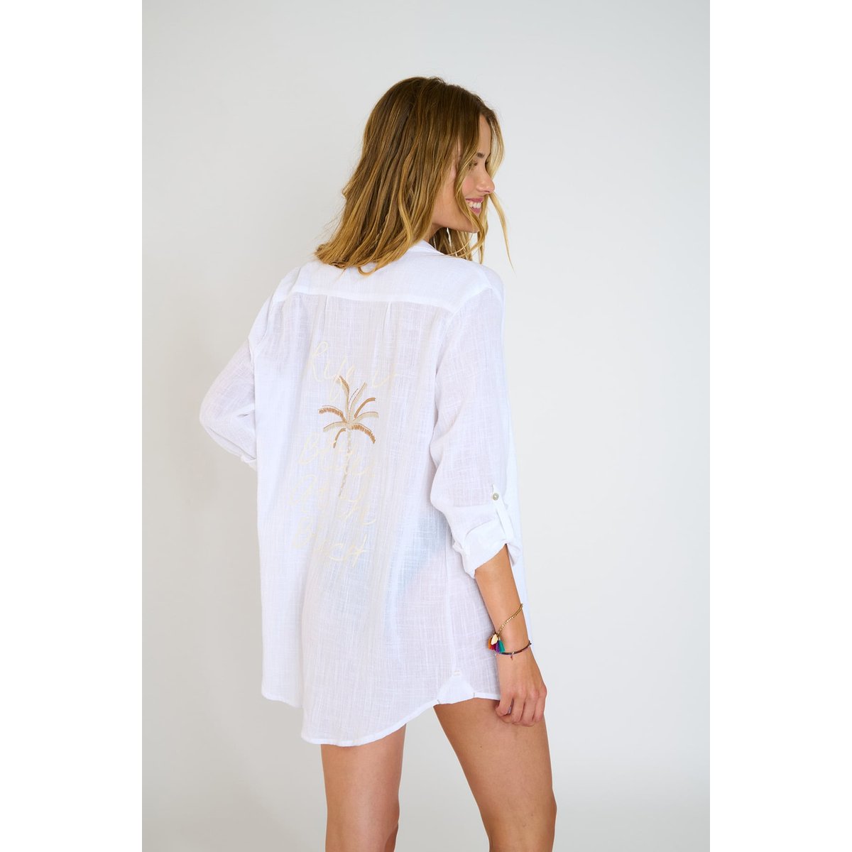 Chemise Garel - ZELENA blanc, BANANA MOON