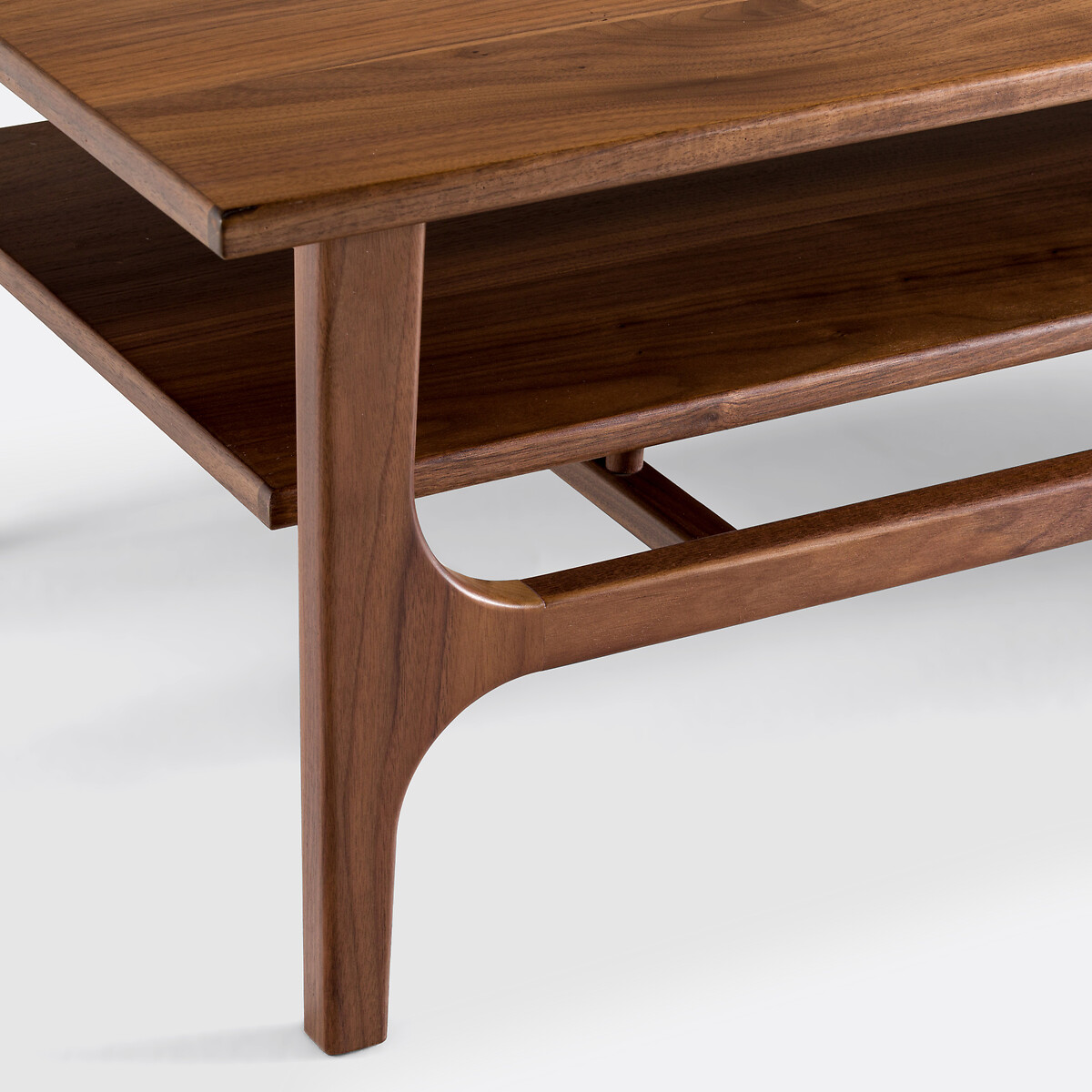 Table basse noyer et plaqué noyer, Larsen noyer, LA REDOUTE INTERIEURS