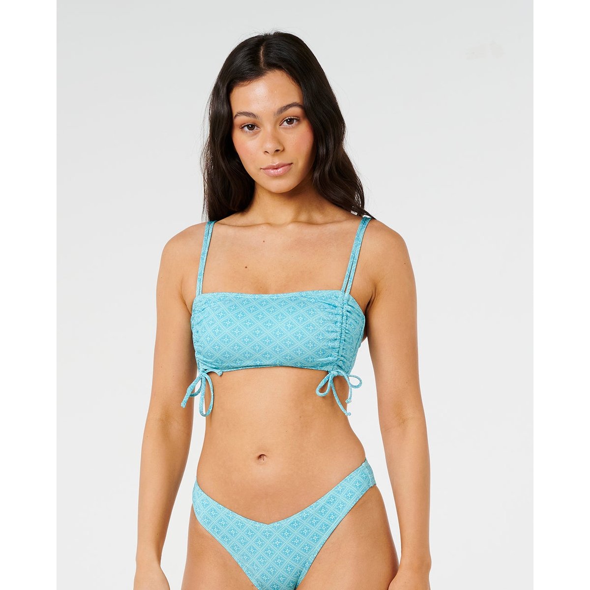 Haut de maillot de bain crop Moon Geo bleu, RIP CURL