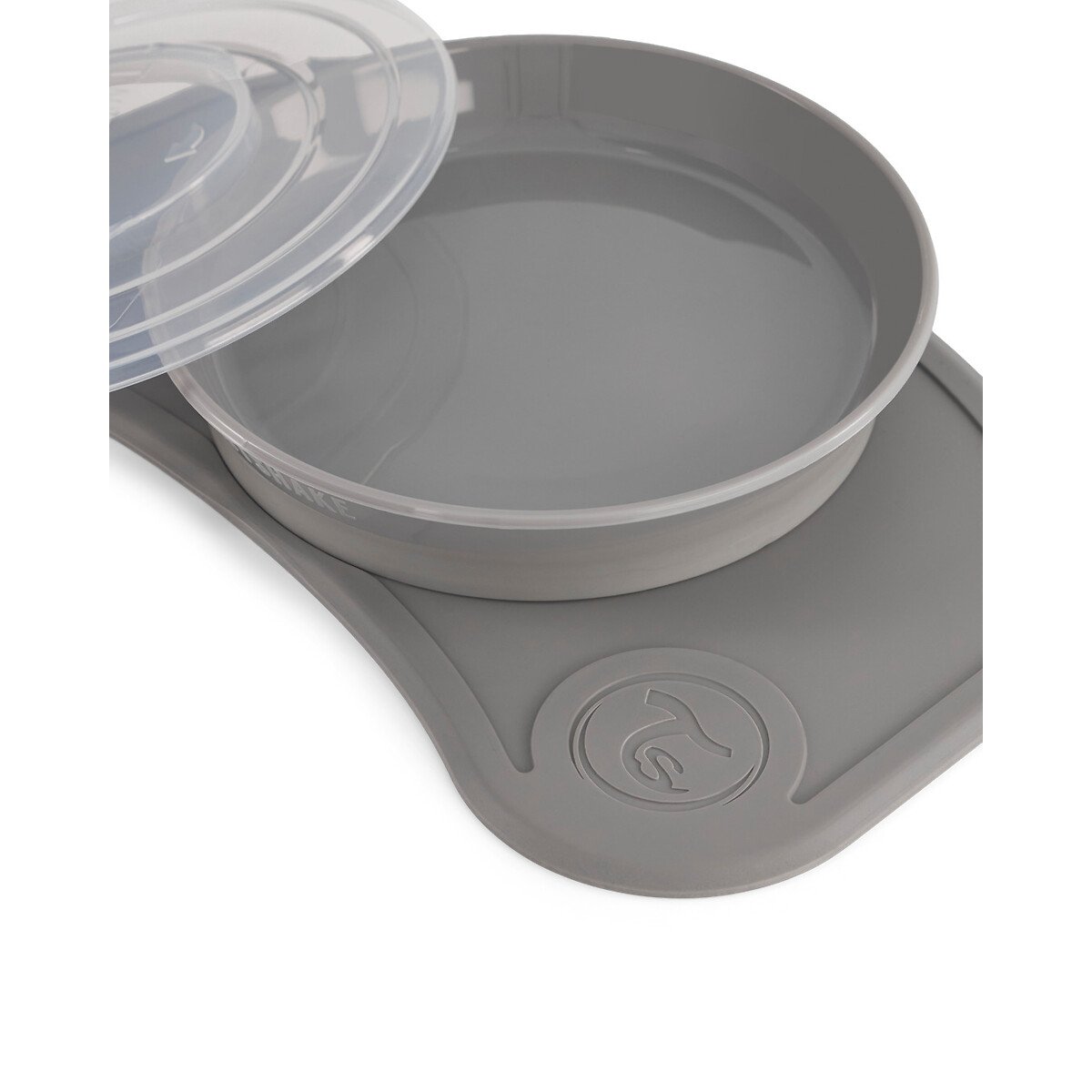 Individual Antiderrapante + Prato, Twistshake cinzento, TWISTSHAKE