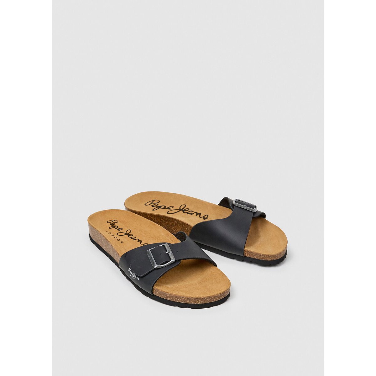 Chinelos com tira simples Bio Single Kansas preto , PEPE JEANS