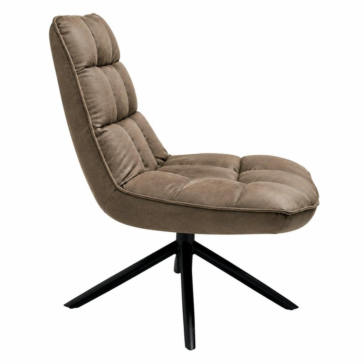 Fauteuil pivotant confort KERALA marron, PIER IMPORT