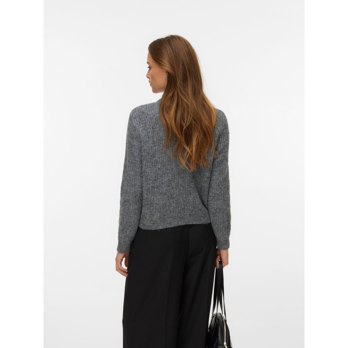 Pull En Maille medium grey melange, VERO MODA