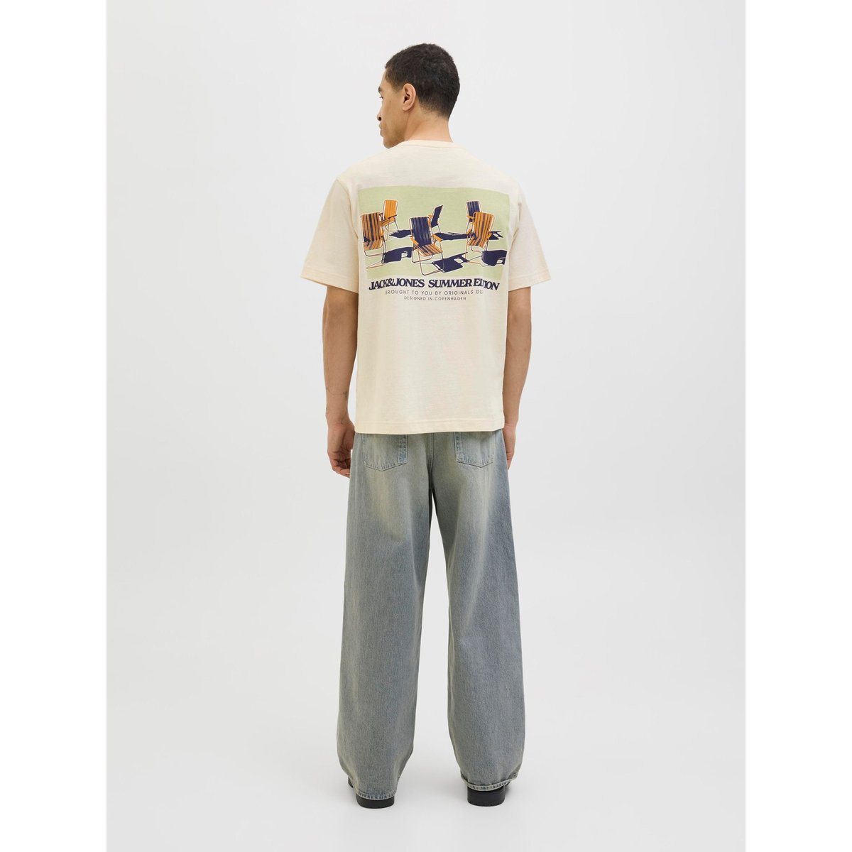T-Shirt antique white, JACK & JONES