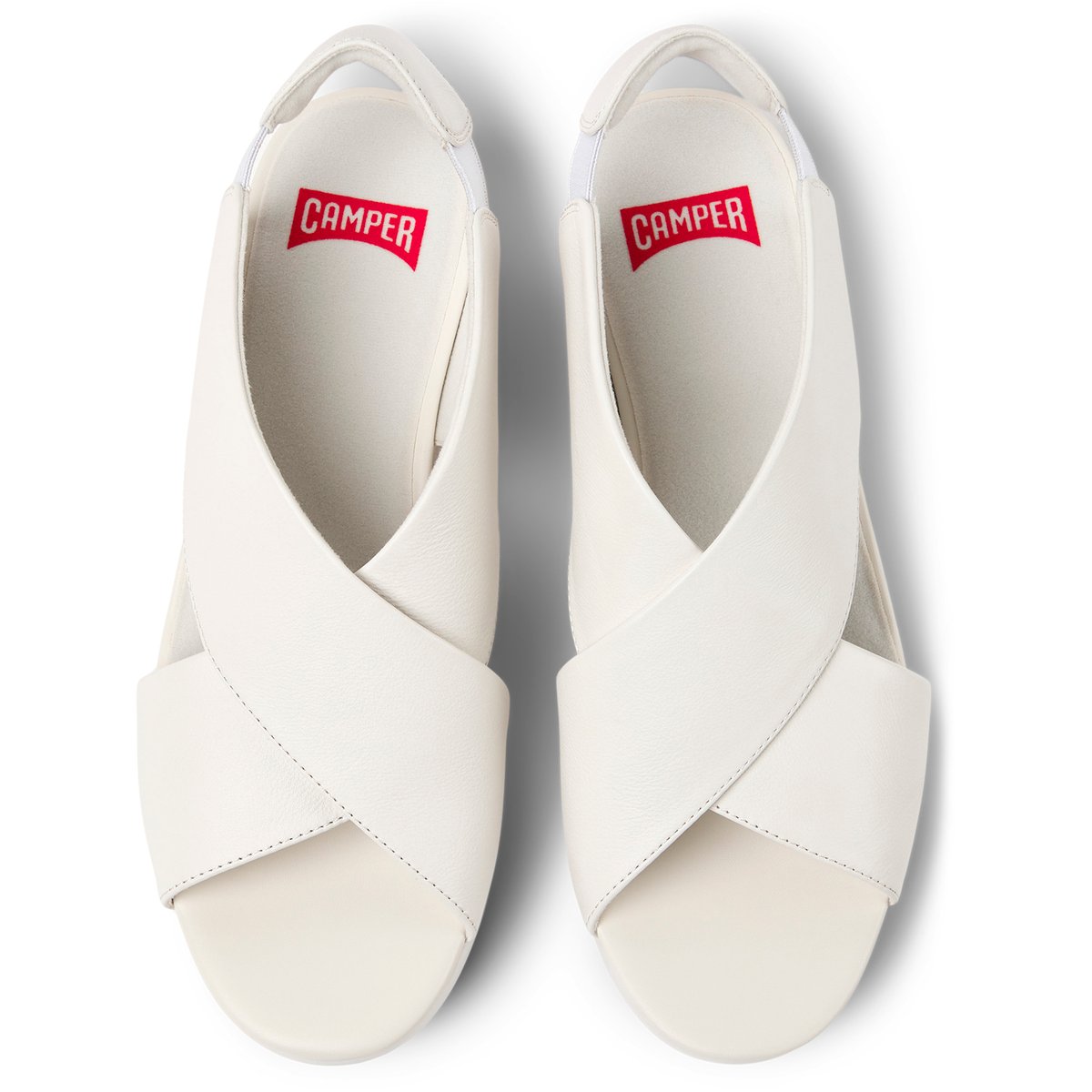 Sandales Balloon cuir blanc, CAMPER
