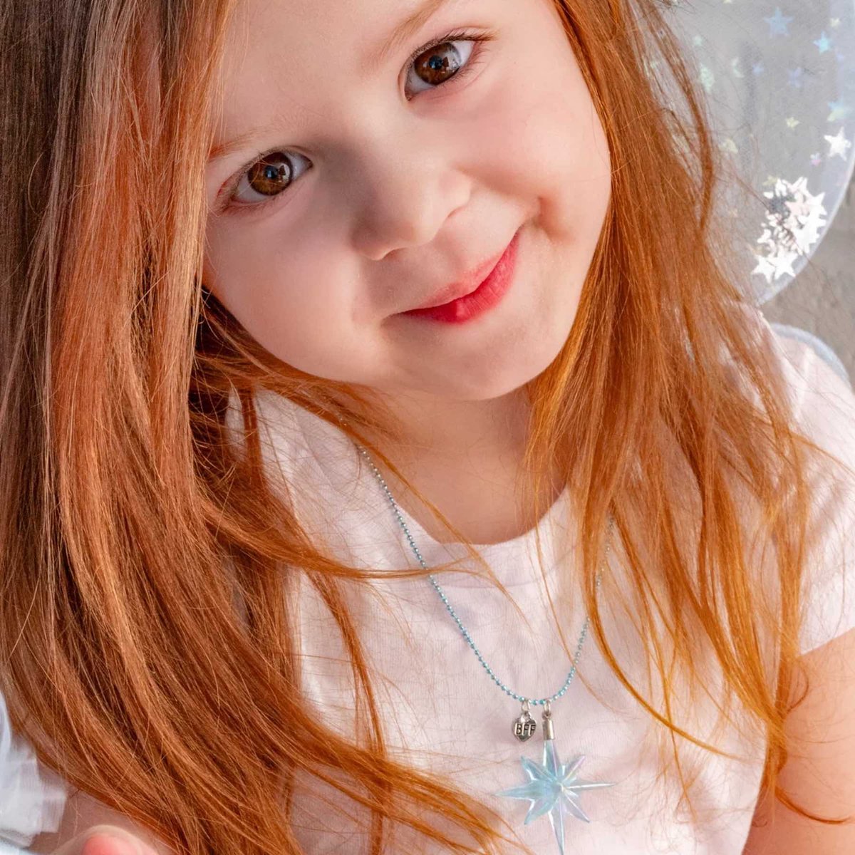 Collier d'amitié BFF duo Sisters Forever Reine de Glace bleu, GREAT PRETENDERS