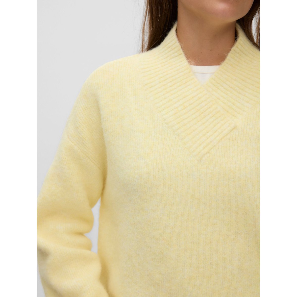 Pull En Maille jaune - lemonade 1, VERO MODA