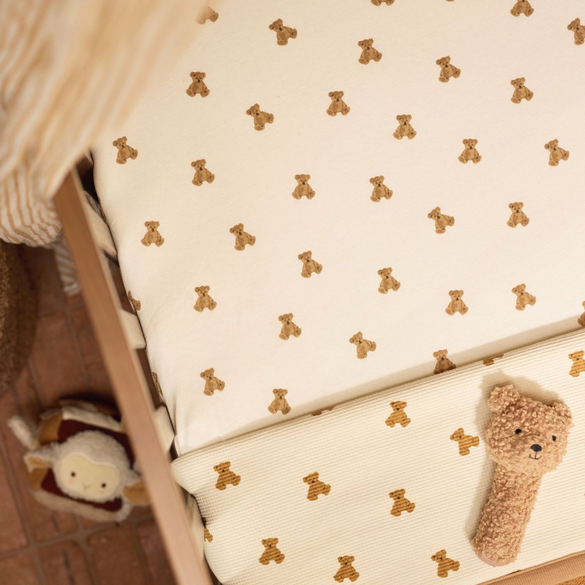 Couverture ecru, marron, beige, JOLLEIN