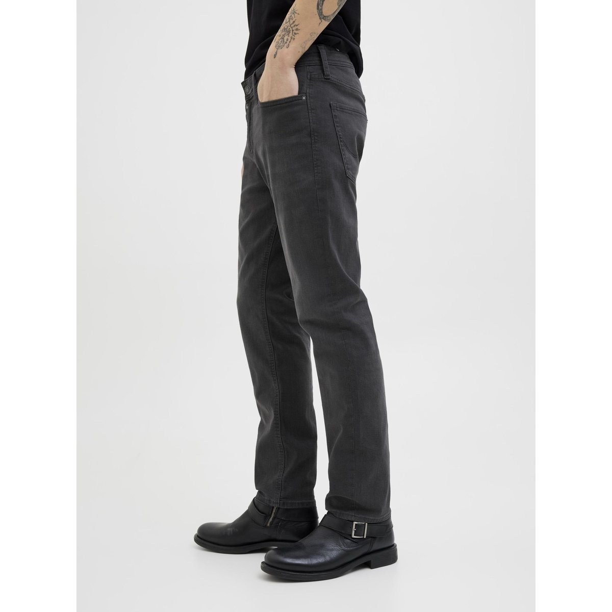 Coupe Regular black denim, JACK & JONES