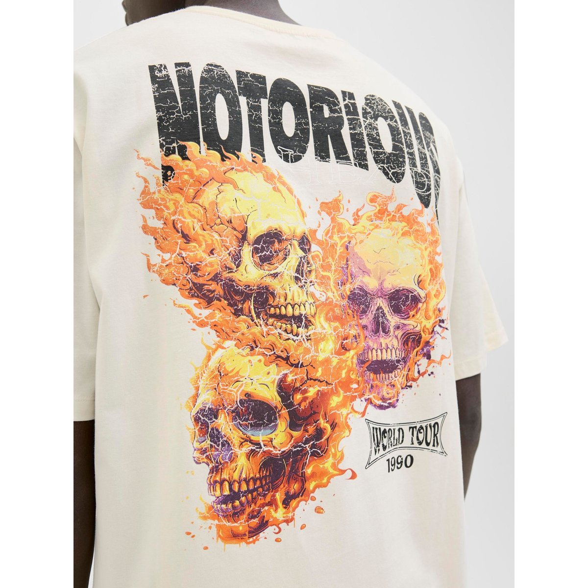 T-Shirt antique white, JACK & JONES