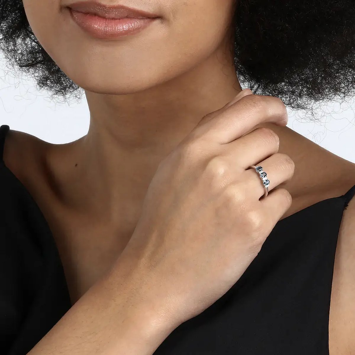 Bagues en Diamant/or 375/1000/topaze et Topaze argent, CLEOR